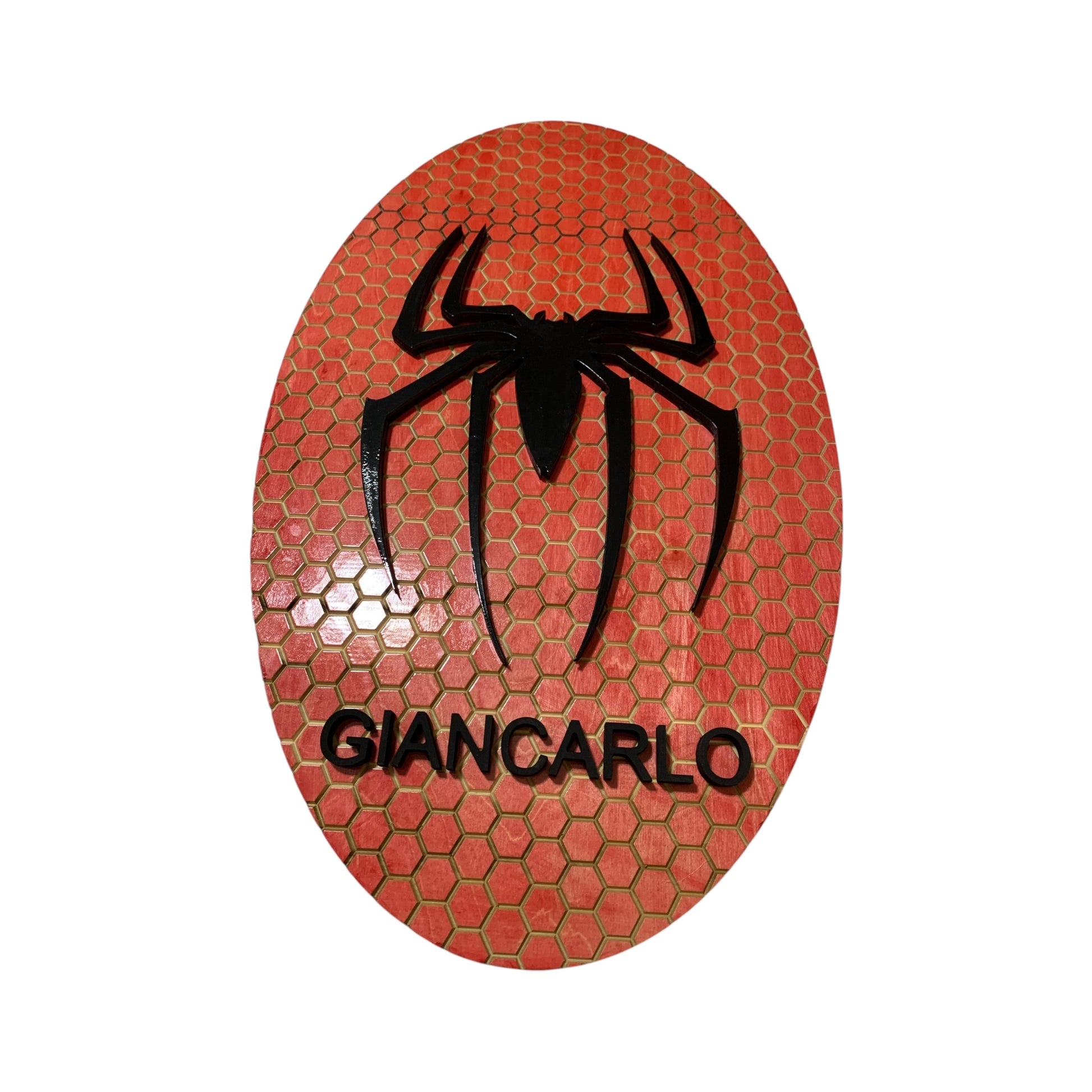 Spider-Man-Inspired Wall Art with LED Backlighting and Personalization