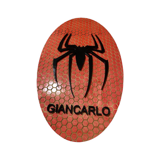 Spider-Man-Inspired Wall Art with LED Backlighting and Personalization