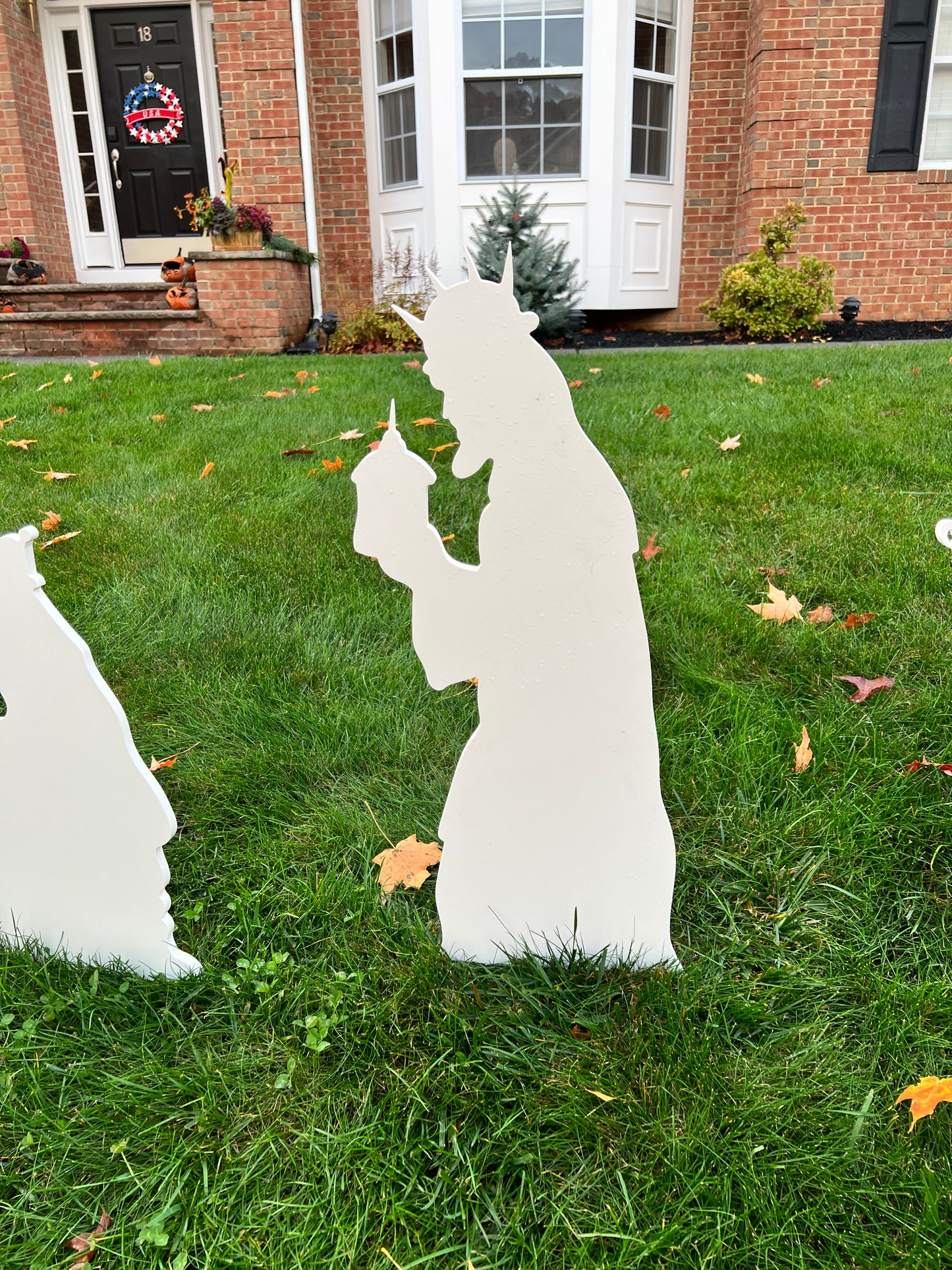 large outdoor nativity scene set