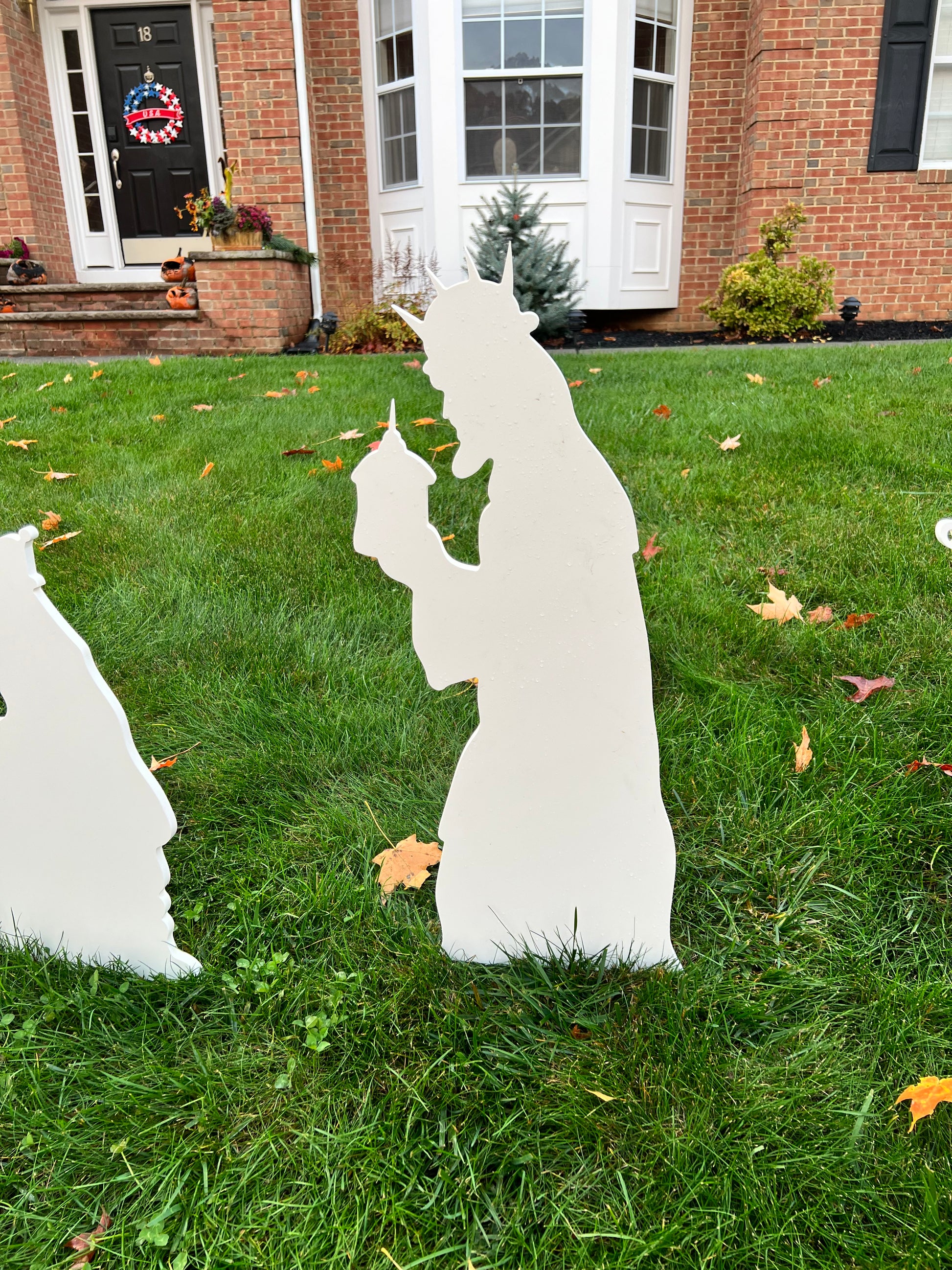 large outdoor nativity scene set