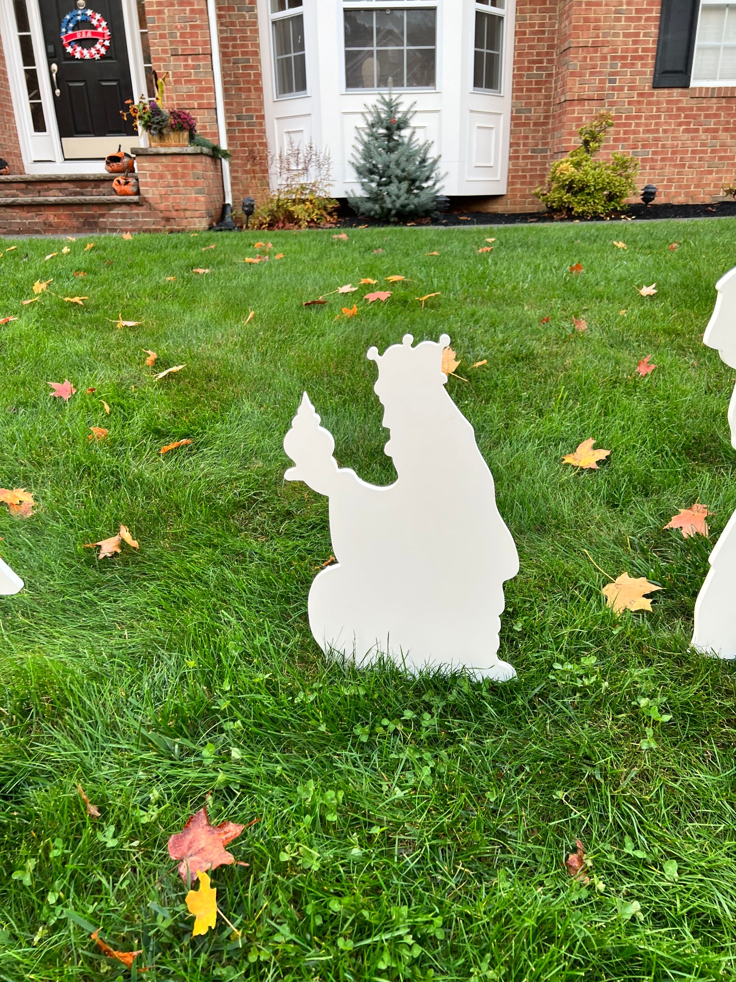 large outdoor nativity scene set