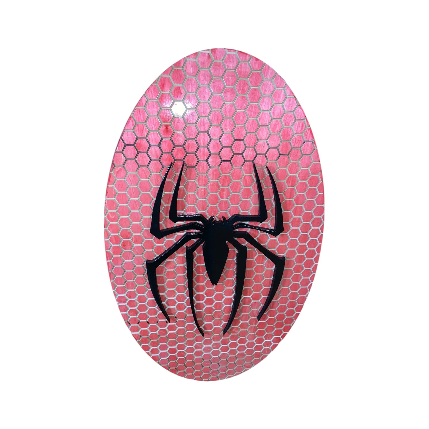 Spider-Man-Inspired Wall Art with LED Backlighting and Personalization