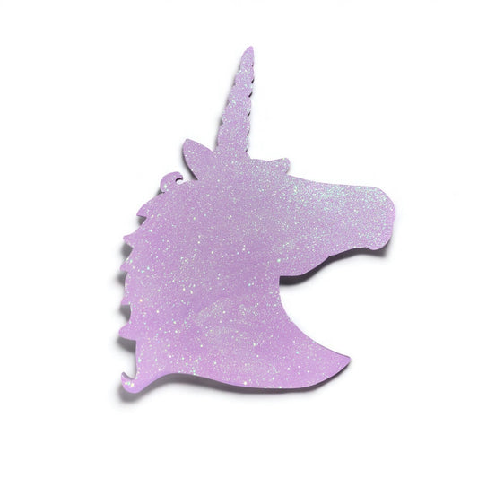 Unicorn Head Wall Decor with Glitter and LED Backlighting